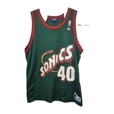 Vtg 90s Shawn Kemp 40 Seattle SuperSonics Champion Jersey- Size 44