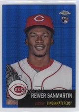 2022 Topps Chrome Platinum Anniversary Blue Prism Refractor Reiver Sanmartin 0b3