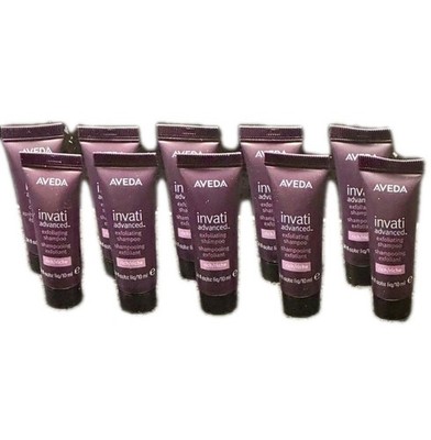 10x Aveda invati Advanced Exfoliating Shampoo Rich .34 oz/10 ml Each, 10 Samples