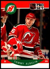 1990 Tommy Albelin Pro Set HOCKEY #162 New Jersey Devils