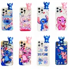 For Samsung Galaxy A13 A14 A15 A16 A34 A54 A55 Phone Case Cartoon Stitch Cover