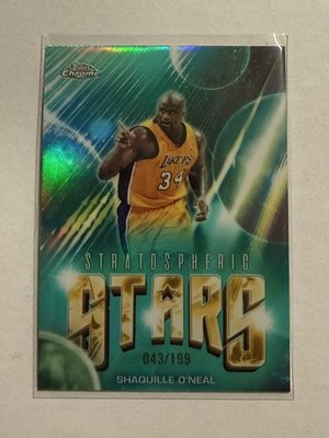 2025-26 Topps Chrome Update Shaquille O'Neal Stratospheric Stars /199 Super nice