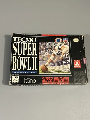 Tecmo Super Bowl II: Special Edition SNES Super Nintendo CIB Complete Poster