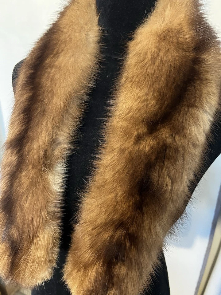 "Collar hecho de piel Marten natural, 39""" Foto 2 de 4