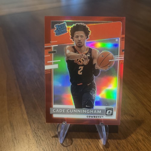 2021 Panini Optic Cade Cunningham Rated Rookie Draft Picks Red /149 Pistons