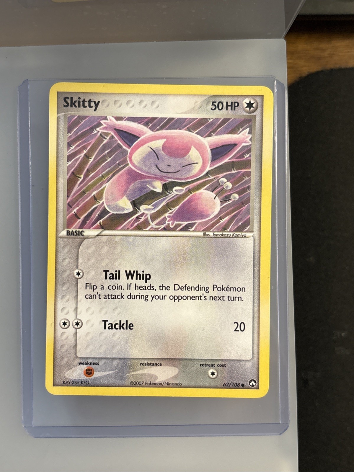 Pokemon TCG Skitty Card 62/108 EX Power Keepers LP Condition