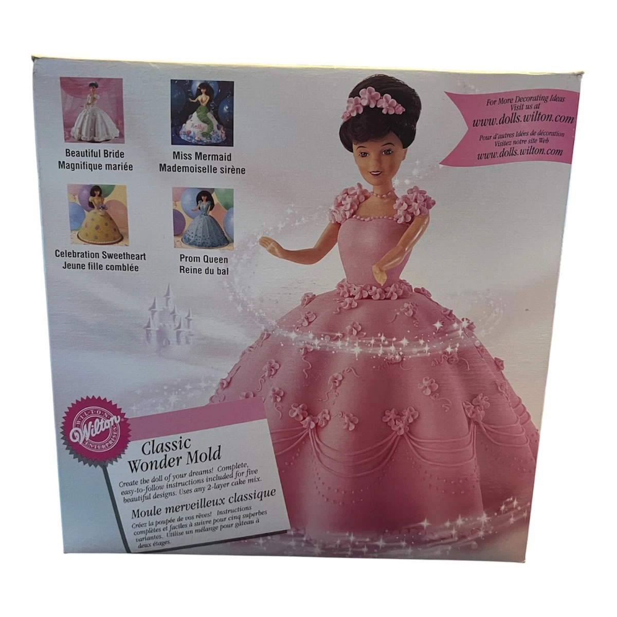 wilton classic wonder mold doll dress Wilton Wonder Mold Cake Pan Kit Set Doll Princess 2105-565