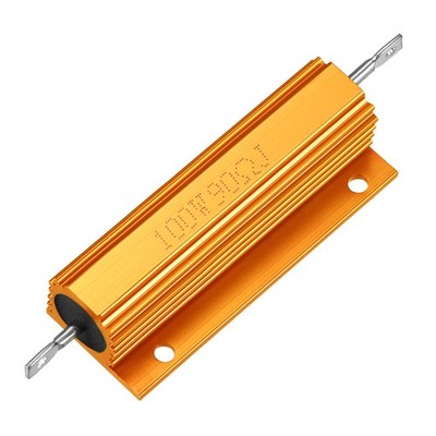 Aluminiumgehäuse Drahtwiderstand 100W 90 Ohm für LED Ersatz Konverter Gold