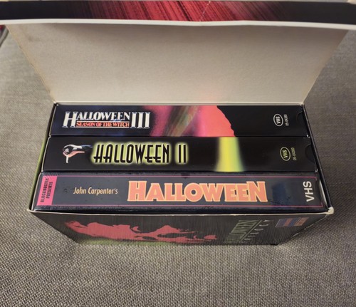 Halloween Trilogy 1, 2 & 3 Blockbuster Exclusive VHS Tapes Box Set 1997 Rare - Picture 11 of 11