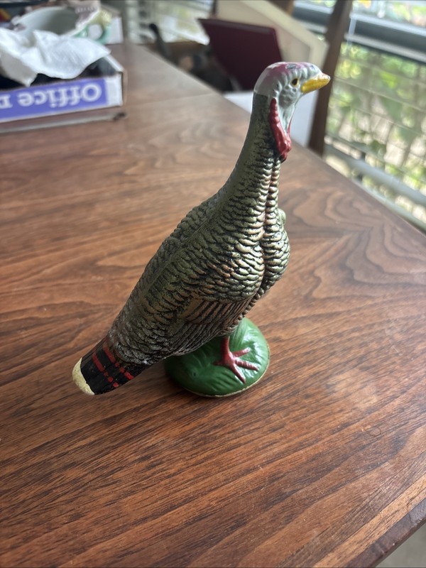 antique papier-mâché turkey candy containers