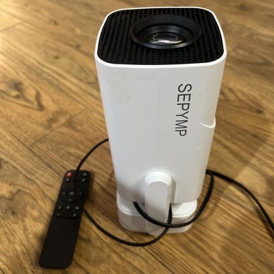 SEPYMP Smart Mini Projector 1080P WiFi 6 Android TV 180 Rotatable Home Theater