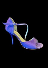 Neo Tango Purple Satin Heels Size 7 Argentina Latin Ballroom Shoes  