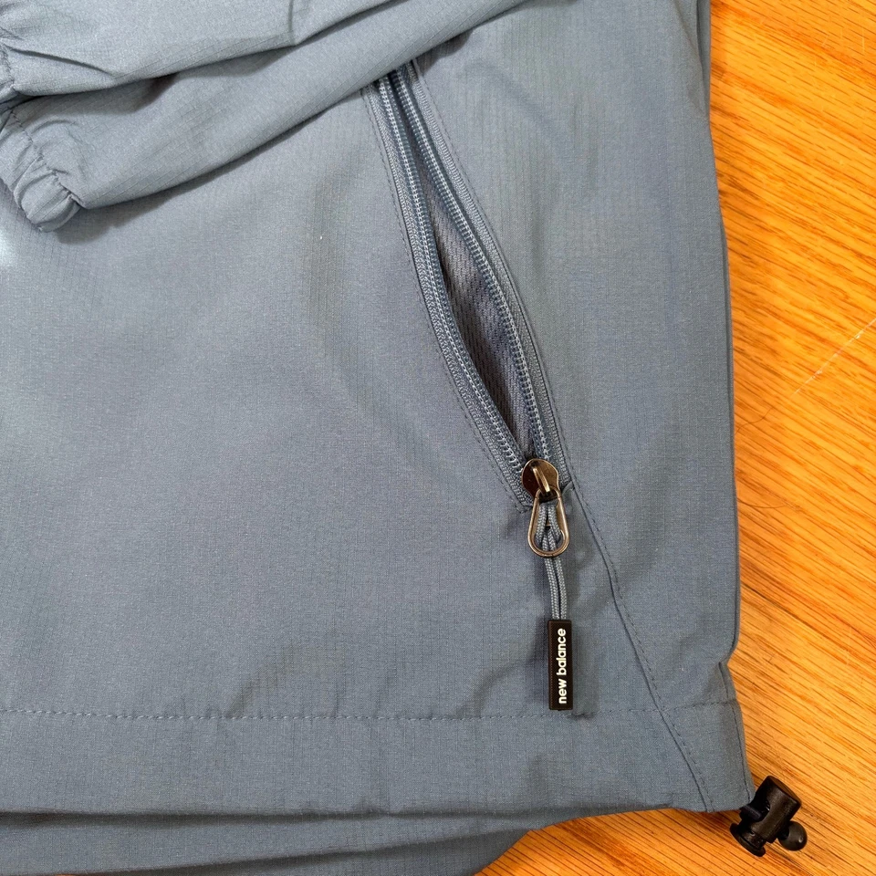 New Balance Men's Large Wind & Water Resistant Jacket Windbreaker Blue NWT - Image 4 of 4