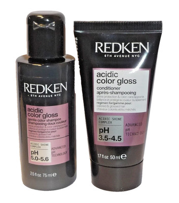 Redken Acidic Color Gloss  Shampoo 75ml & Conditioner 50ml Probiergrößen