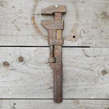 Billings Adjustable Wrench 12โ USA MADE Vintage Antique Hand Tool - Nice jaws!