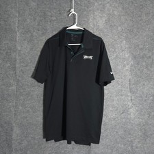 Nike Philadelphia Eagles NFL Mens Large Black Dri-FIT Training Polo AO3725-010