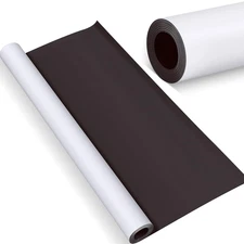 Blank White Surface Magnet Sheets 24 Inch X 10 Feet, 30 Mil Magnetic Roll Printa