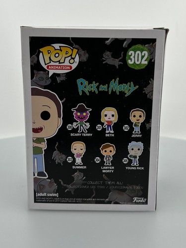 Funko POP! Figura Vinilo Animación Rick y Morty Jerry Smith #302 CAJA DAÑADA - Imagen 7 de 14