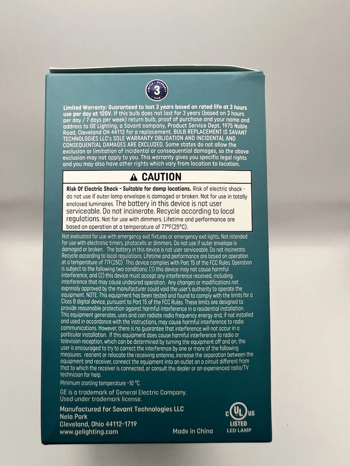 Lot of 2 GE LED Battery Backup~ SOFT WHITE~Emergency Bulb 60W A21 760 Lumens~NIB - Image 4 of 4