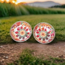 Set of 2 Target Threshold Melamine Pasta Bowls Bright Floral 7 1/2"