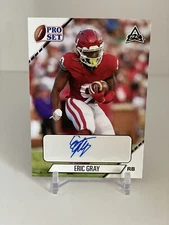 Eric Gray 2021 Leaf Pro Set College Football Auto #PS-EG1 Oklahoma Sooners RB