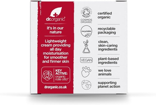 Dr. Organic Bioactive Organic Rose Otto Oil of Rosa Damascena DAY Cream 50ml - 第 12/12 張圖片