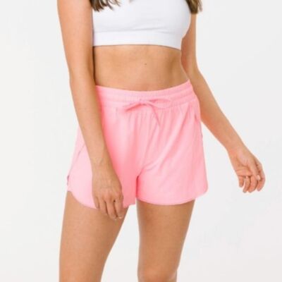 ZYIA Active Pink Flow Lined Athletic Workout Gym Shorts Women's Size XXL