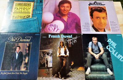 Schallplatten  ** Hits und TOP Stars**F.Duval-Phil Collins-Neil Diamond u.a. (6)