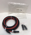 BougeRv Black Red 10 Awg Solar Panel Extension Cable Silicon Wire Connector 20Ft