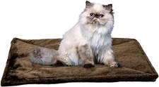 ThermaNAP Self-Warming Cat Bed - Washable Faux Fur Mat, Reflects Heat, Small