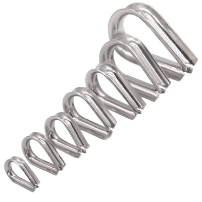 Kauschen Edelstahl rostfrei Inox A4 Kausche Seilkauschen Drahtseilkausche 2-24mm