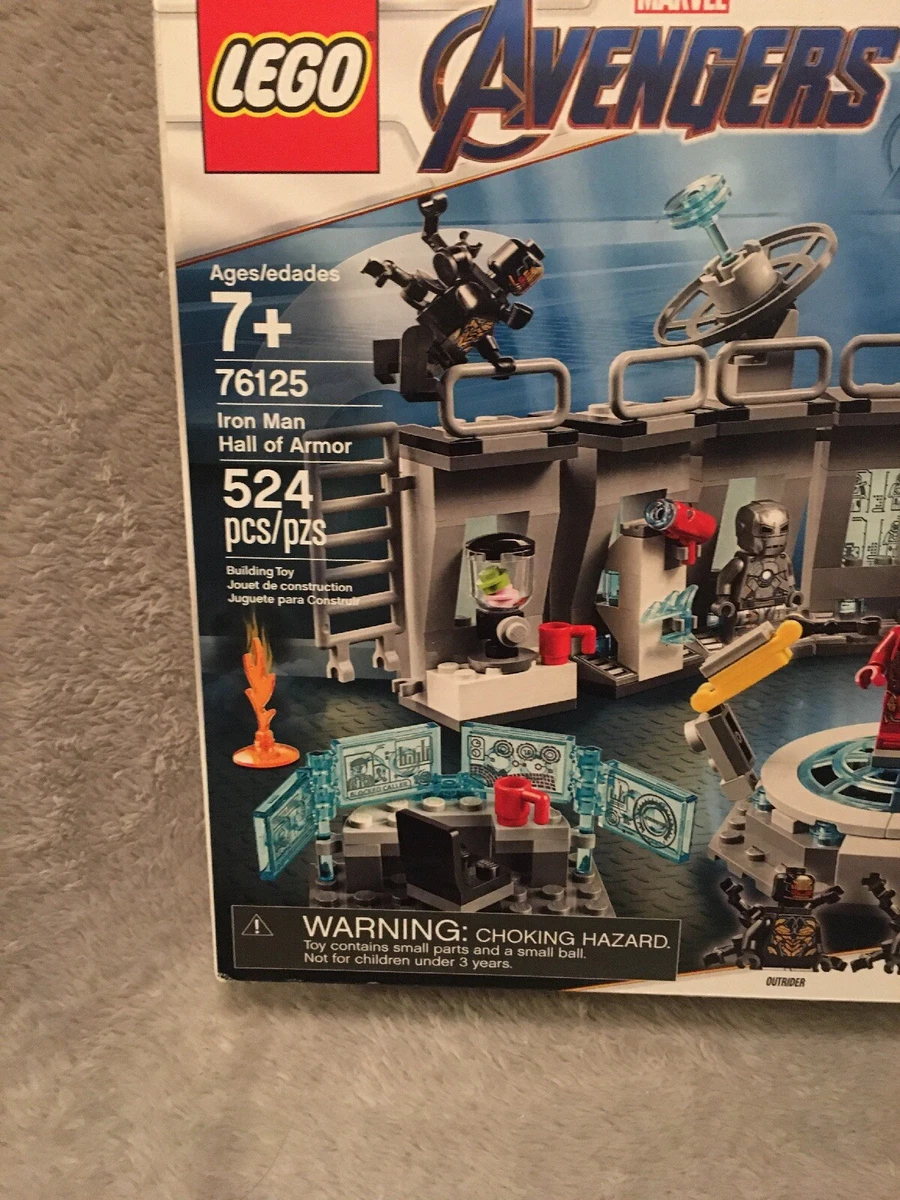 Lego marvel avengers iron man hall of armor 76125 sale