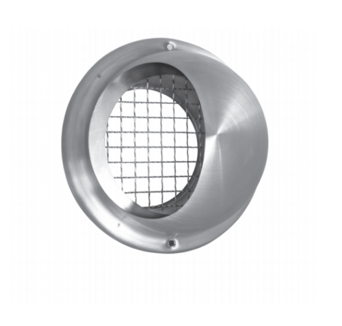 Grille de protection contre les intempéries en acier inoxydable ventilation NW100-200 mm pour air entrant et évacuant - Photo 1/2