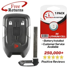 Remote Keyless Entry Fob Replacement Uncut Key Blade For GMC 3b (HYQ1EA)