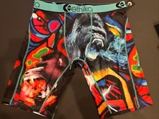 Ethika MEN'S BOXER BRIEF / FIT MID / Painted Primates / MEN'S SIZE Extra Large