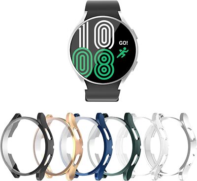 2* For Samsung Galaxy Watch 4 5 Pro 44/40mm Tempered Glass Screen Protector Case