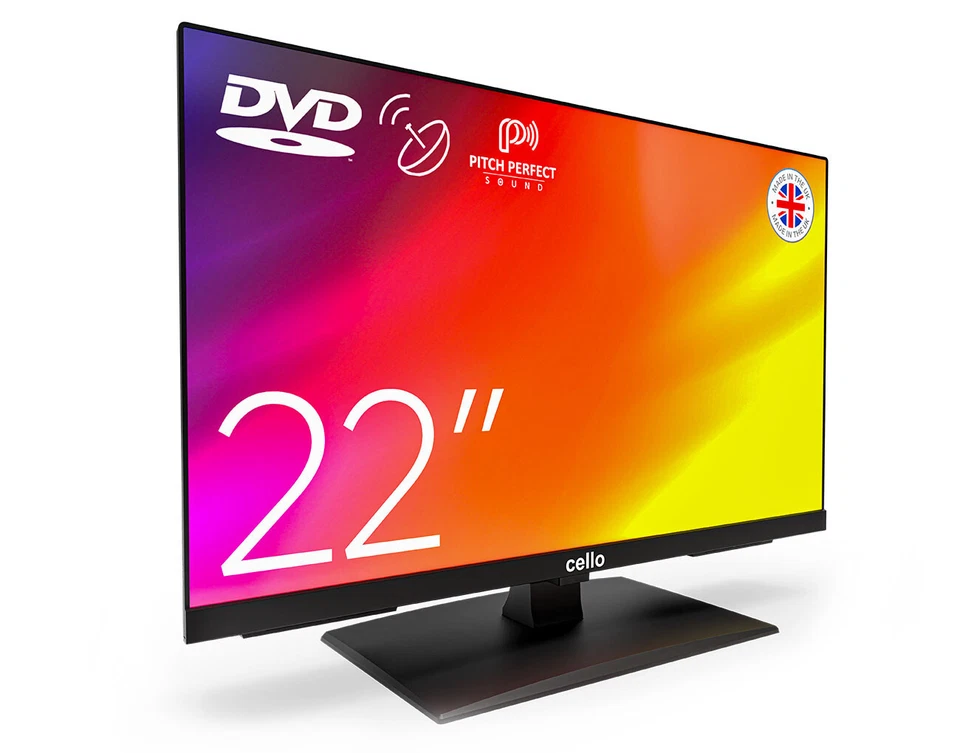 Cello C2224F 22" inch FULL HD LED TV DVD COMBI EASY OPERATION & GREAT SOUND - Image 4 of 4