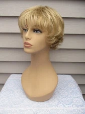 Rene of Paris Wig TYLER Color CREAMY TOFFEE Blonde Short Style ~ MODIFIED BANGS