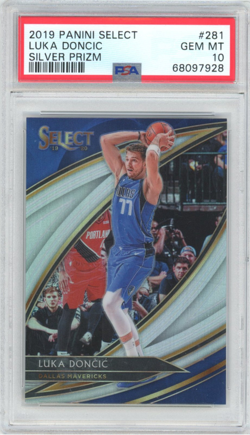 PSA 10 Select Luka Doncic Courtside Silver Prizm 2019 Panini 2nd Year Sophomore