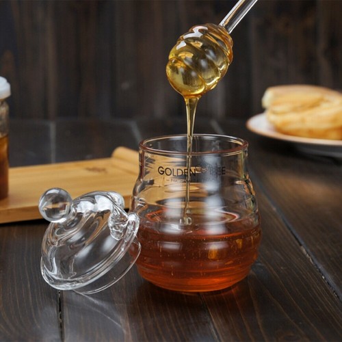 2 PCS Glass Pot and Dipper Sets Pourer Dispenser Jars Clear - Picture 9 of 11