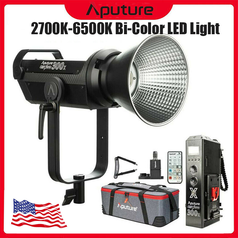 US Aputure LS 300X Bi-Color 2700K-6500K LED Video Photography  