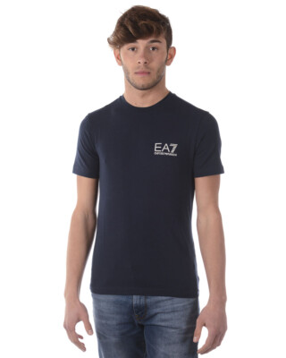 Emporio Armani EA7 Cotton Sweatshirt Men's Blue T Shirt 3ZPT52PJ03Z 1554