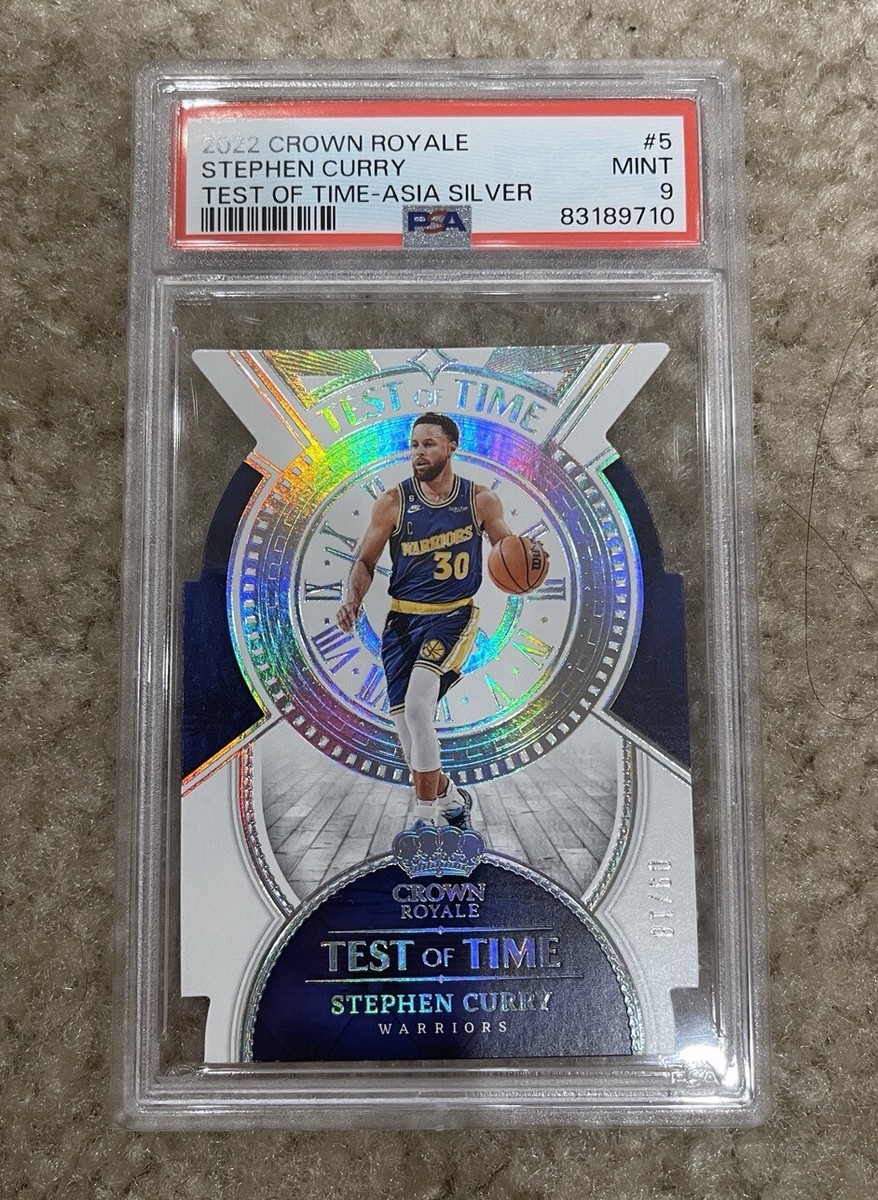 2022-23 Panini Crown Royale Stephen Curry Test of Time Asia Silver