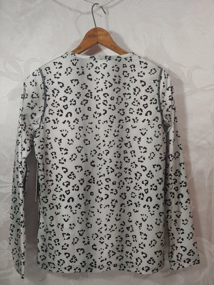 Burton Niñas Jóvenes Primera Capa Calentador Rompecorazones Crew Estampado Gato, Lg 14-16 Foto 2 de 3