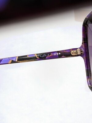 VTG SANFORD HUTTON Sunglasses Women Oversize Colors In  display picture 2