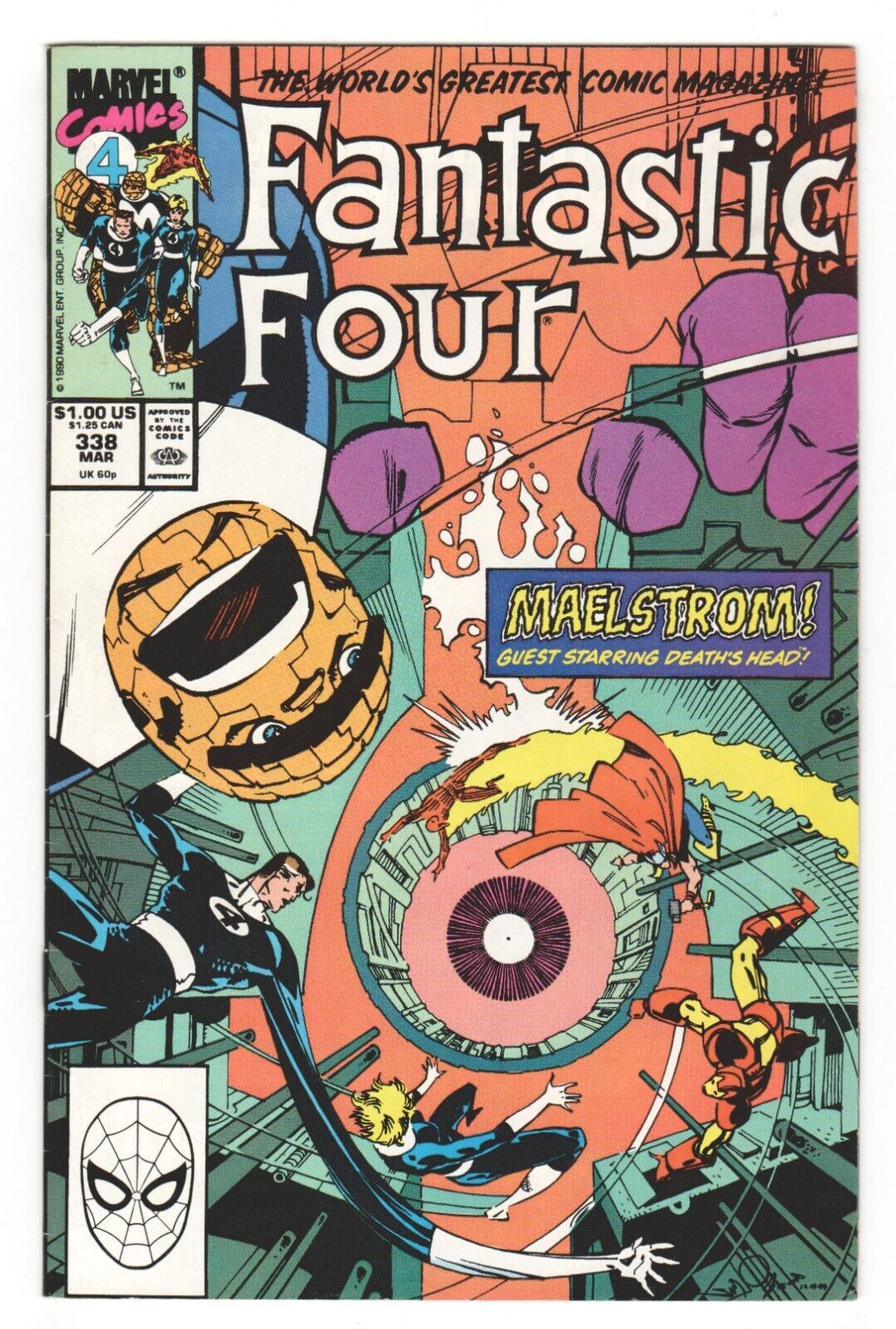 Fantastic Four #338 - MAELSTROM! - WALT SIMONSON Cover Art FR 1.0
