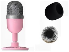 Microphone Sponge Pop Filter Furry Windscreen Cover For Razer Seiren V3 Mini
