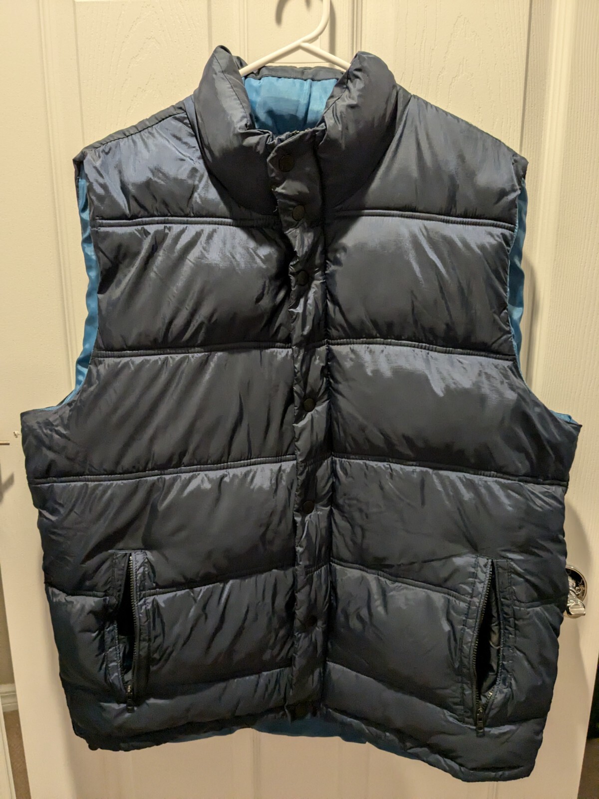 Old Navy Men's Puffer Vest - Large, Dark Navy Blue