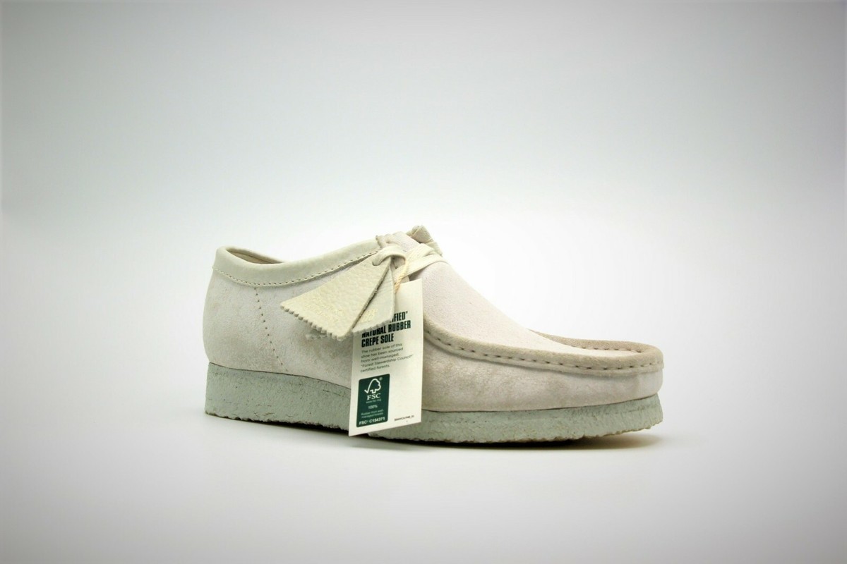 Clarks Wallabees ホワイトレザー NEW MENS CLARKS ORIGINALS WALLABEE LOW LIMITED EDITION WHITE