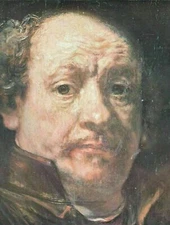 1960 Art Print "Detail From Portrait Of The Artist" By Rembrandt Dutch